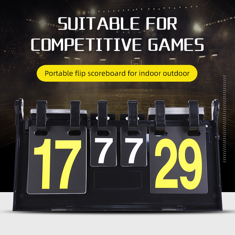 high quality  football basketball table top manual digital sports scoreboard portable