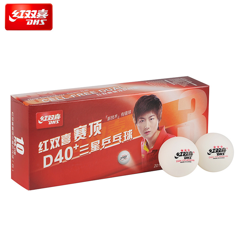 new model  ITTF approved  ABS plastic white high quality  wih seamed 40+ dhs 3 star  table tennis balls