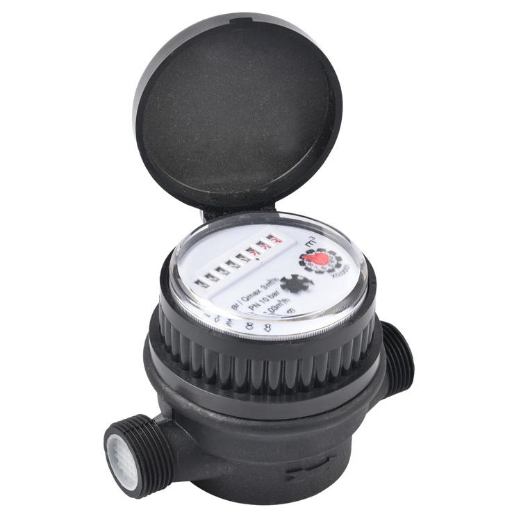 Single Jet Dry Type Plastic Body Water Meter ultrasonic water meter