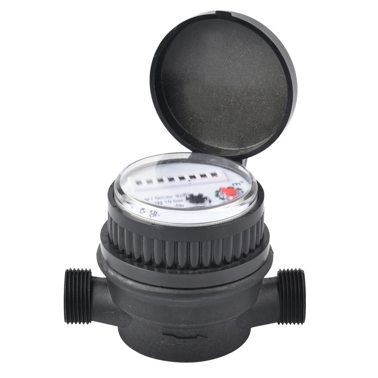 Single Jet Dry Type Plastic Body Water Meter ultrasonic water meter