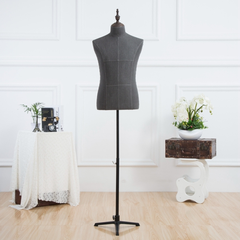 80F-9 fashion headless male half body adjustable dressmaker tailor dummy draping mannequin