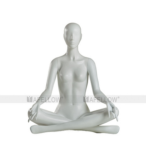 fiberglass female yoga mannequin