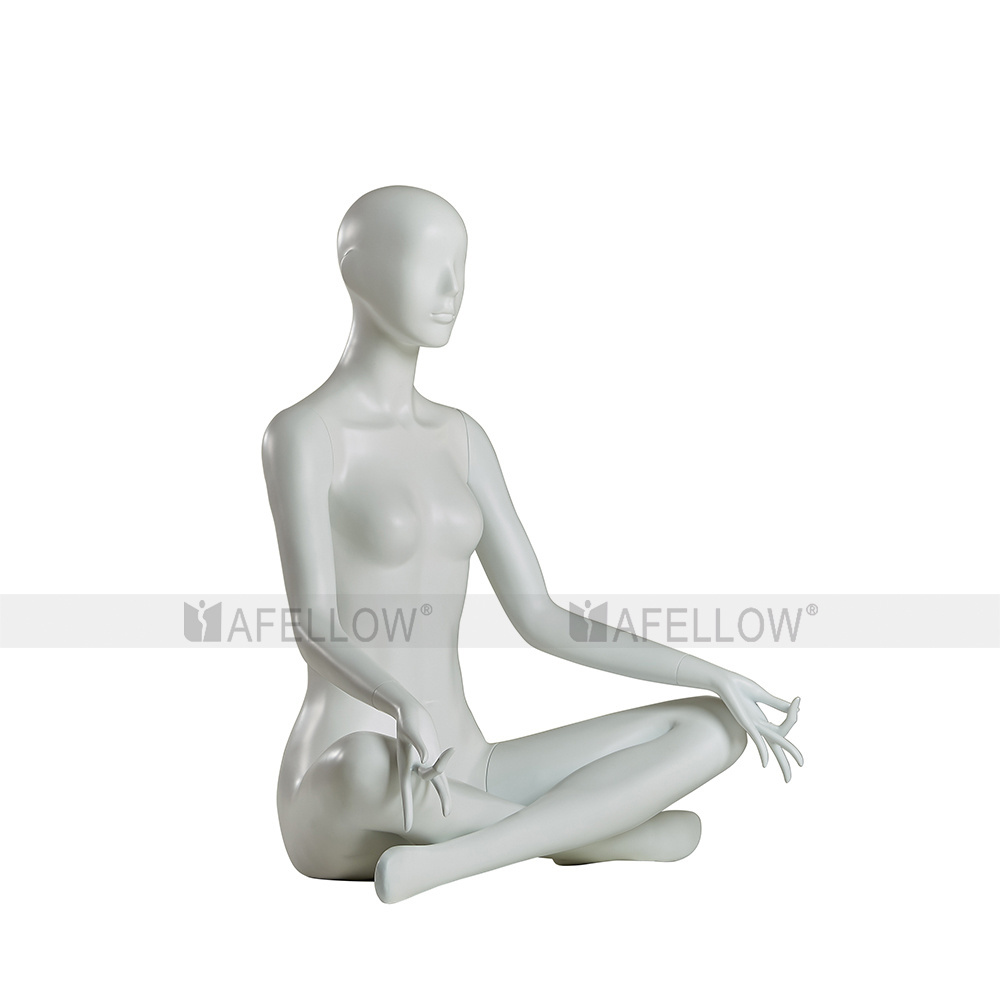 fiberglass female yoga mannequin