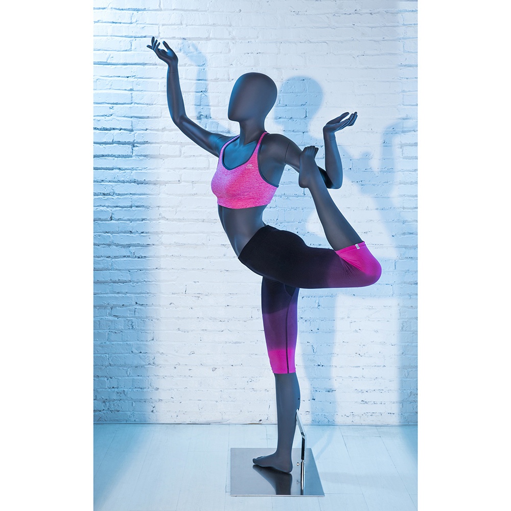 YOGA girl mannequin dancing model with egg head HEF-35-H