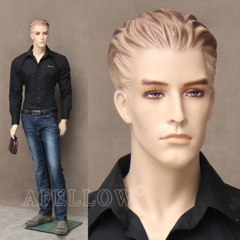 WEN3 Male full body mannequin with wig human cheap hair mannequin head