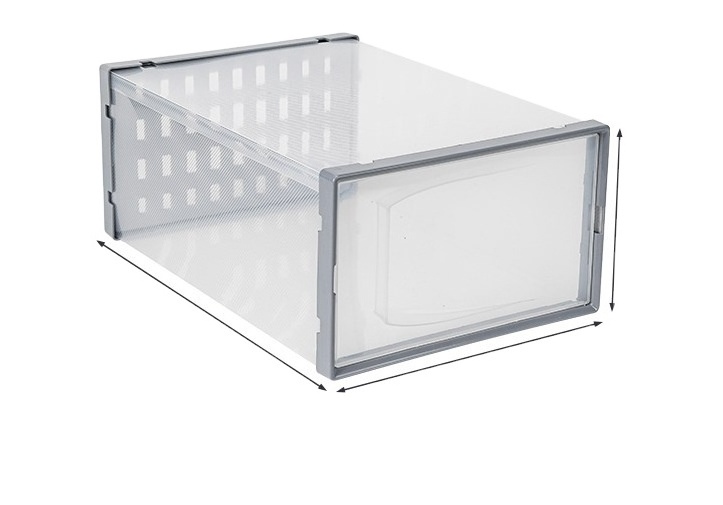 transparent shoe box dust-proof shoe storage box 2022 stackable shoe Organizer Containers  simple plastic drawer type