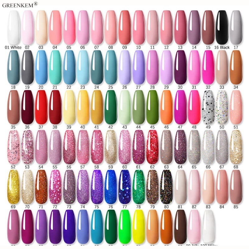 6 Bottles/Set Nail Polish Glue 8ml 150 Colors Nail Polish Glue Color Glue Light Therapy UV Gel Nail Polish Set