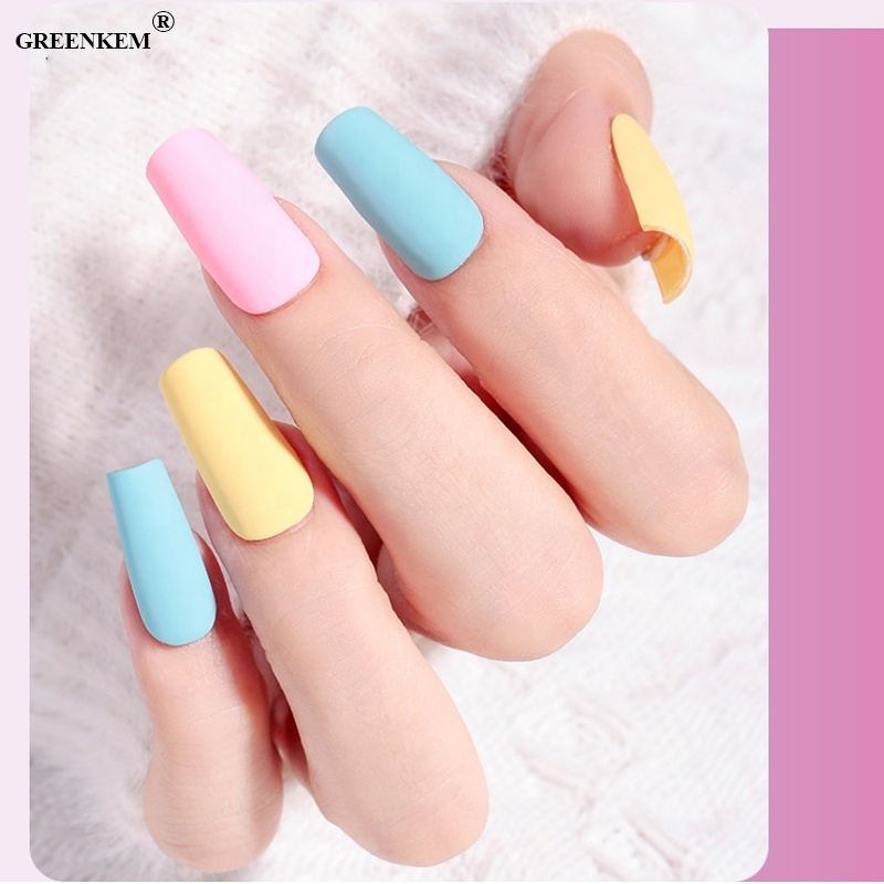 1pc/48pcs Set Nail Supplies Customized LOGO Soak Off Nail Gel Polish Box Unique Bottle Macaroon UV Gel Nail Polish Set