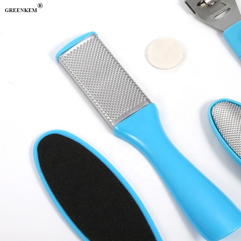 Pedicure Rasp Tools Foot File Set Dead Skin Callus Rasp Removal Scraper Stainless Steel Metal Foot File