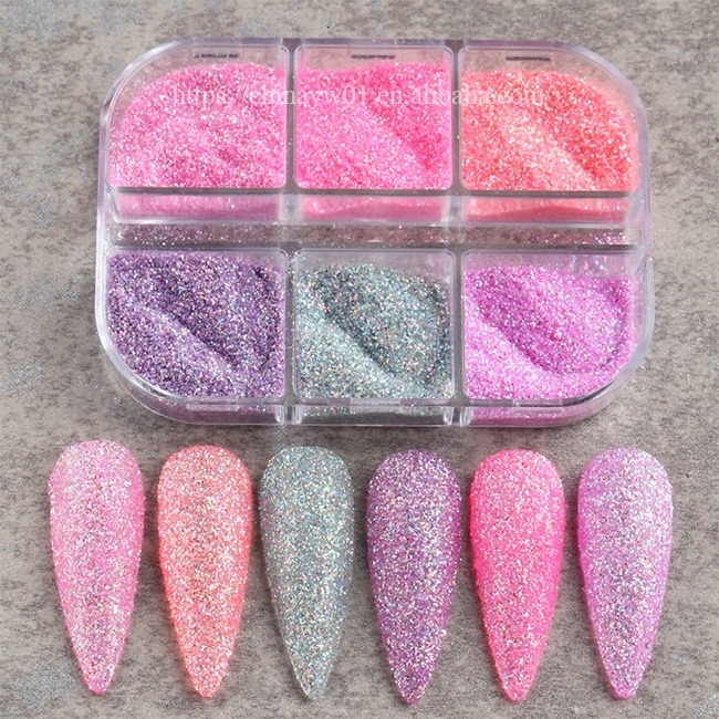 GREENKEM Rubbing Dust Gel Polish Nail Decor Sugar Powder Chrome Pigment Sequins Dust Nail Glitter