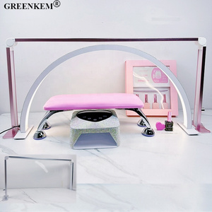 New Foldable Desktop Half Moon Lamp Nail Table Cold Light Fill Light Nail Salon Desk Lamp Large-Sized Beauty Half Moon Nail Lamp