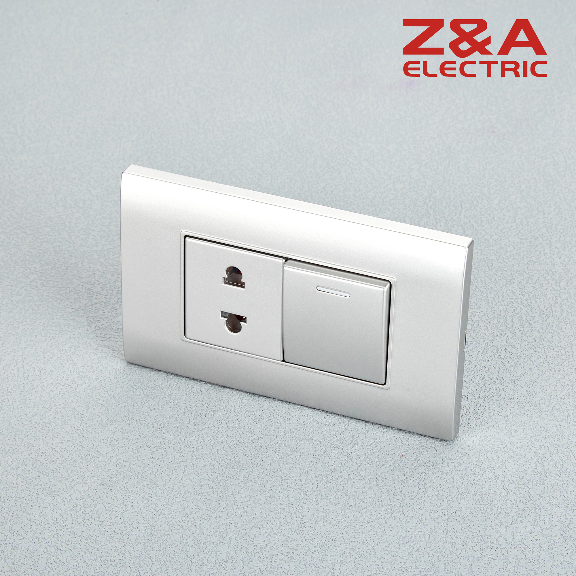 AK SERIES Full Silver Factory Price PC and Phosphorus Copper material Electric Wall Switch for Light House