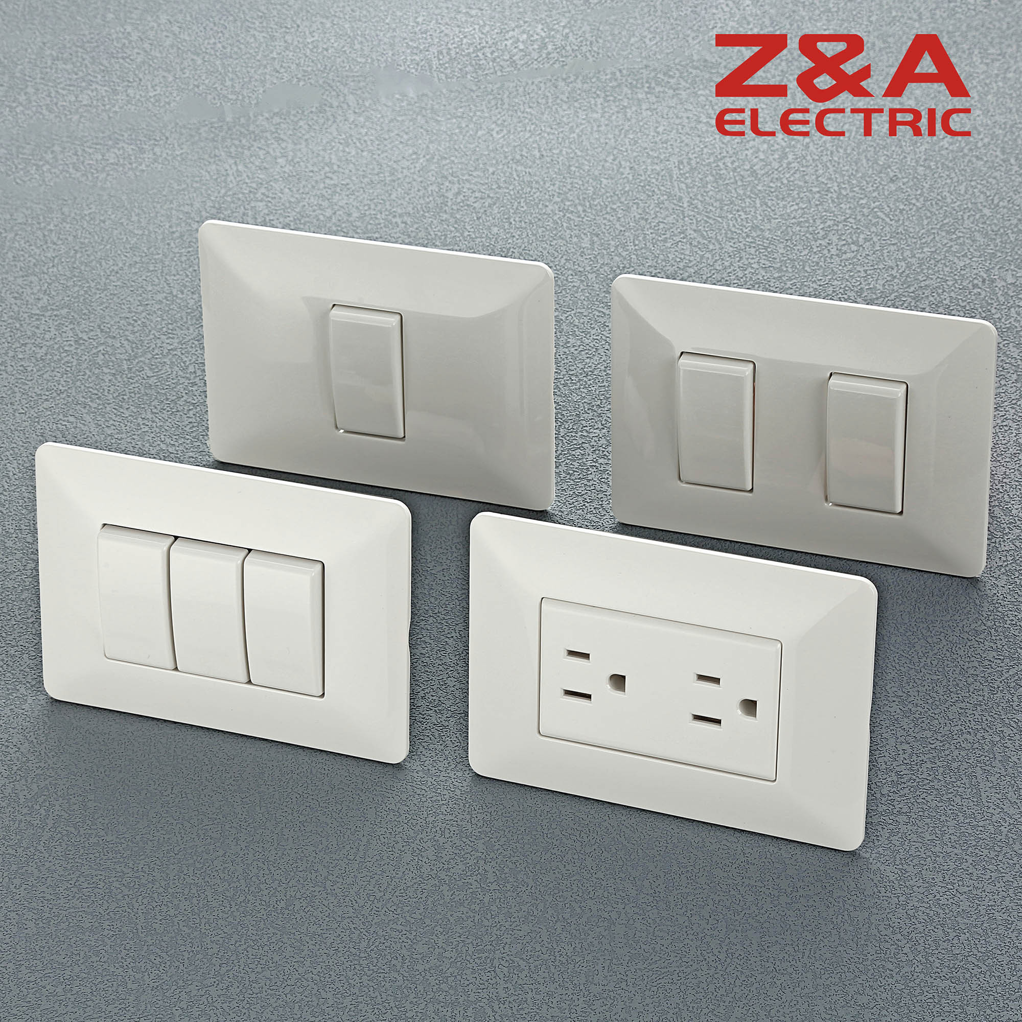 BM SERIES White Factory Supply Interruptor 3 Gang 1 Way High Quality PC Material Electrical Light Home Wall Switches