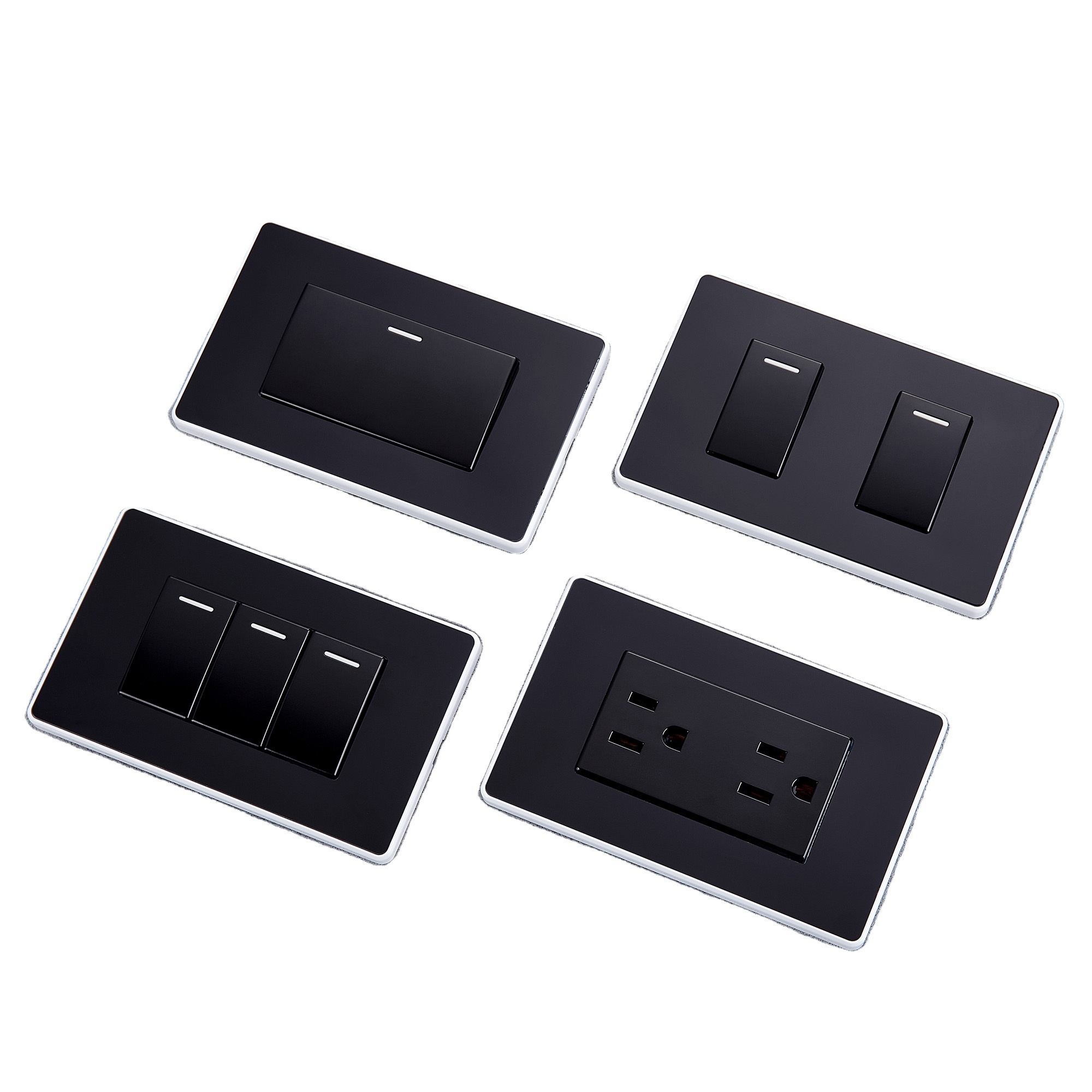 AG series  USA thin design light modular different Switch door bell wall  switch Electric  wall switch