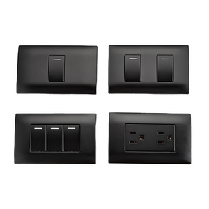 American and Italy standard multi plug socket wall switch  with usb light home switch