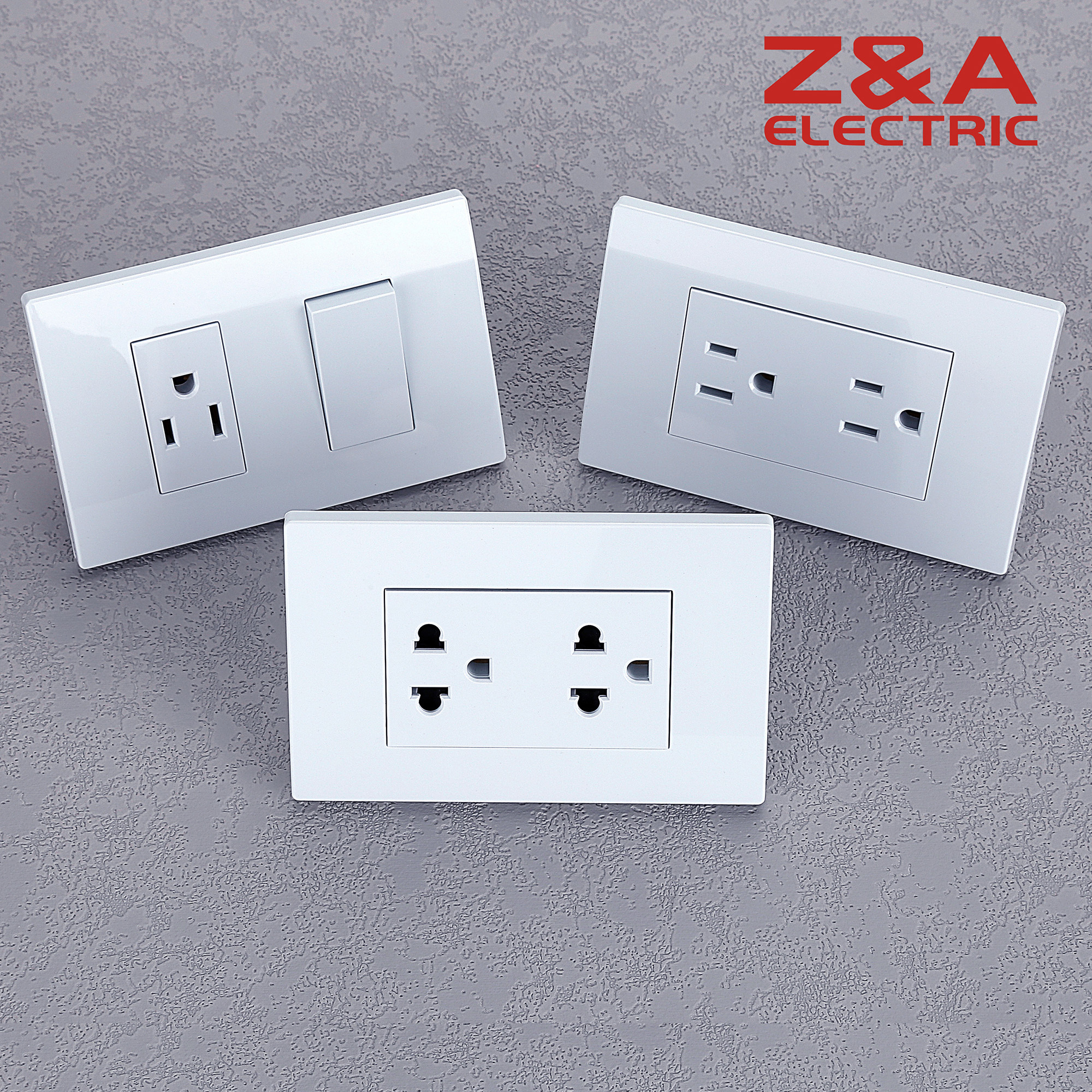 KD2101 KD Series White Z&A ZA Electric Wall Switch