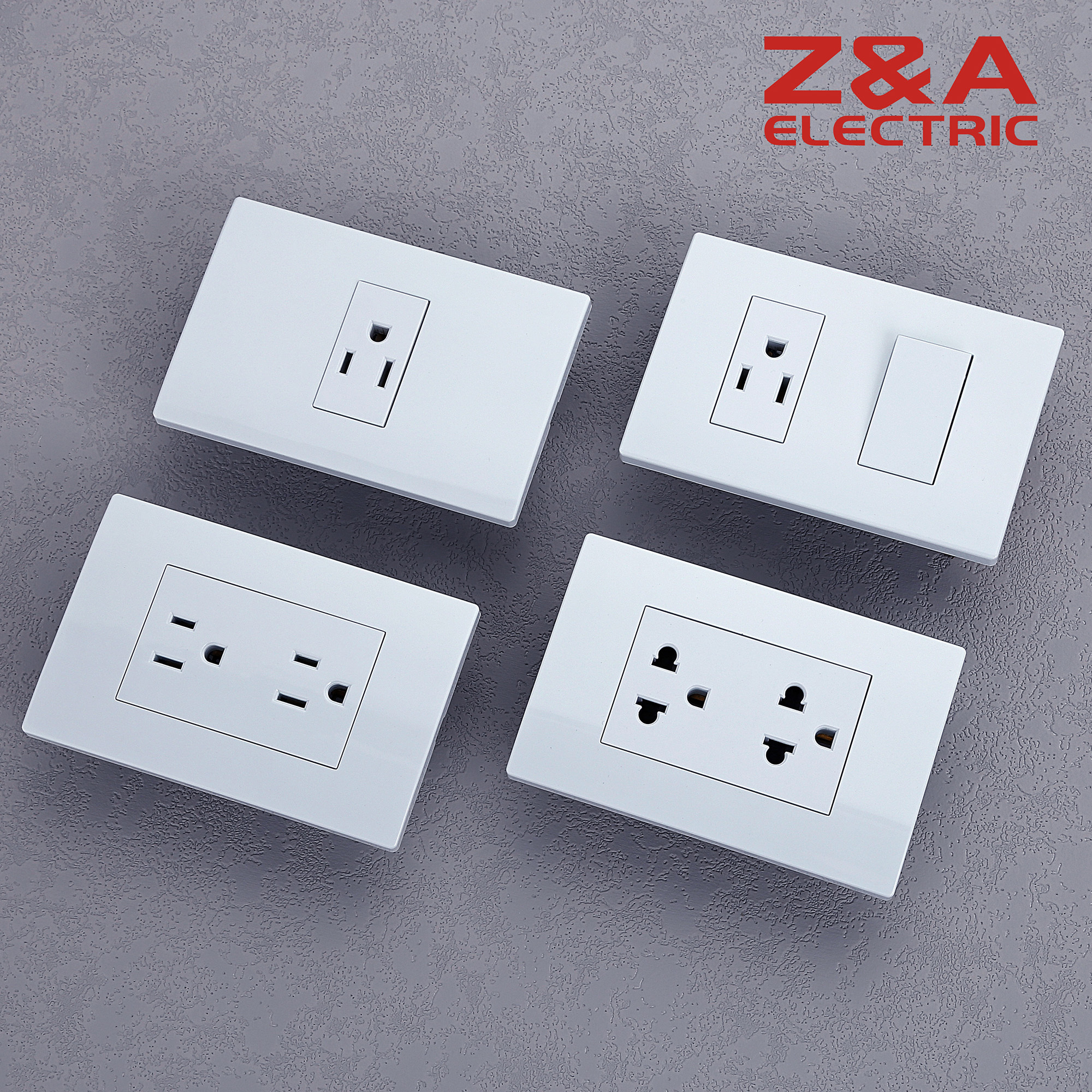 KD2101 KD Series White Z&A ZA Electric Wall Switch