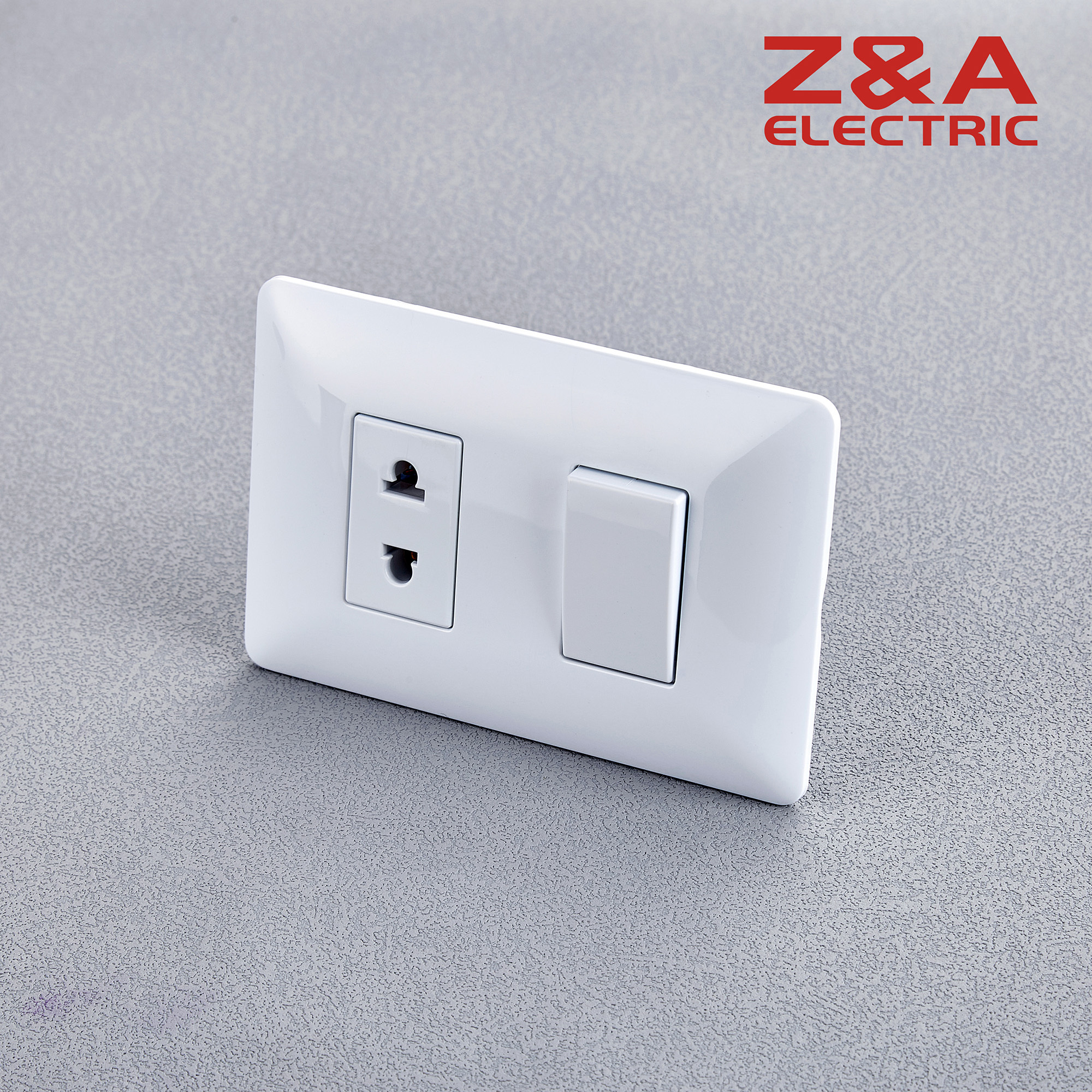 AM series white American General Interruptor Switch Socket US Standard PC Wall Light Electrical Sockets and Switches