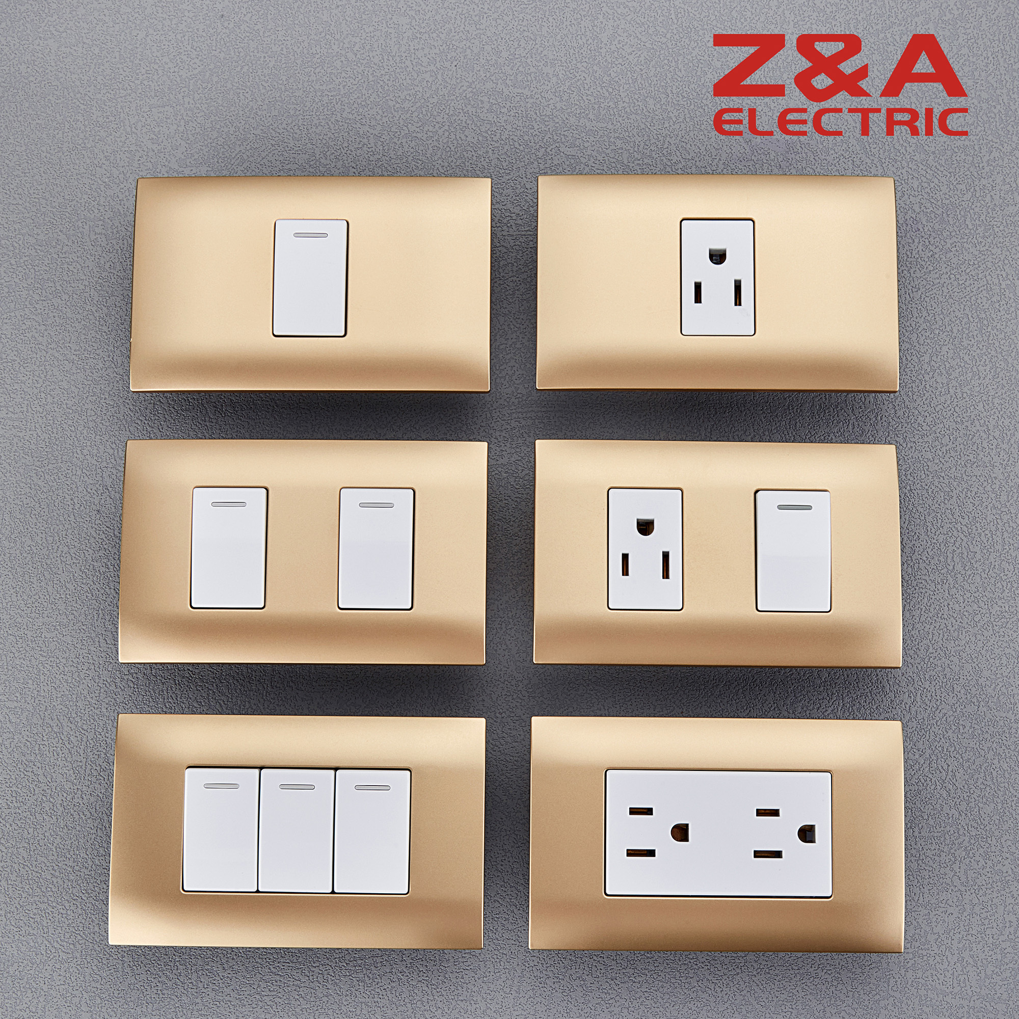 AH series USA and Italy standard Electrical Light switch wall switch