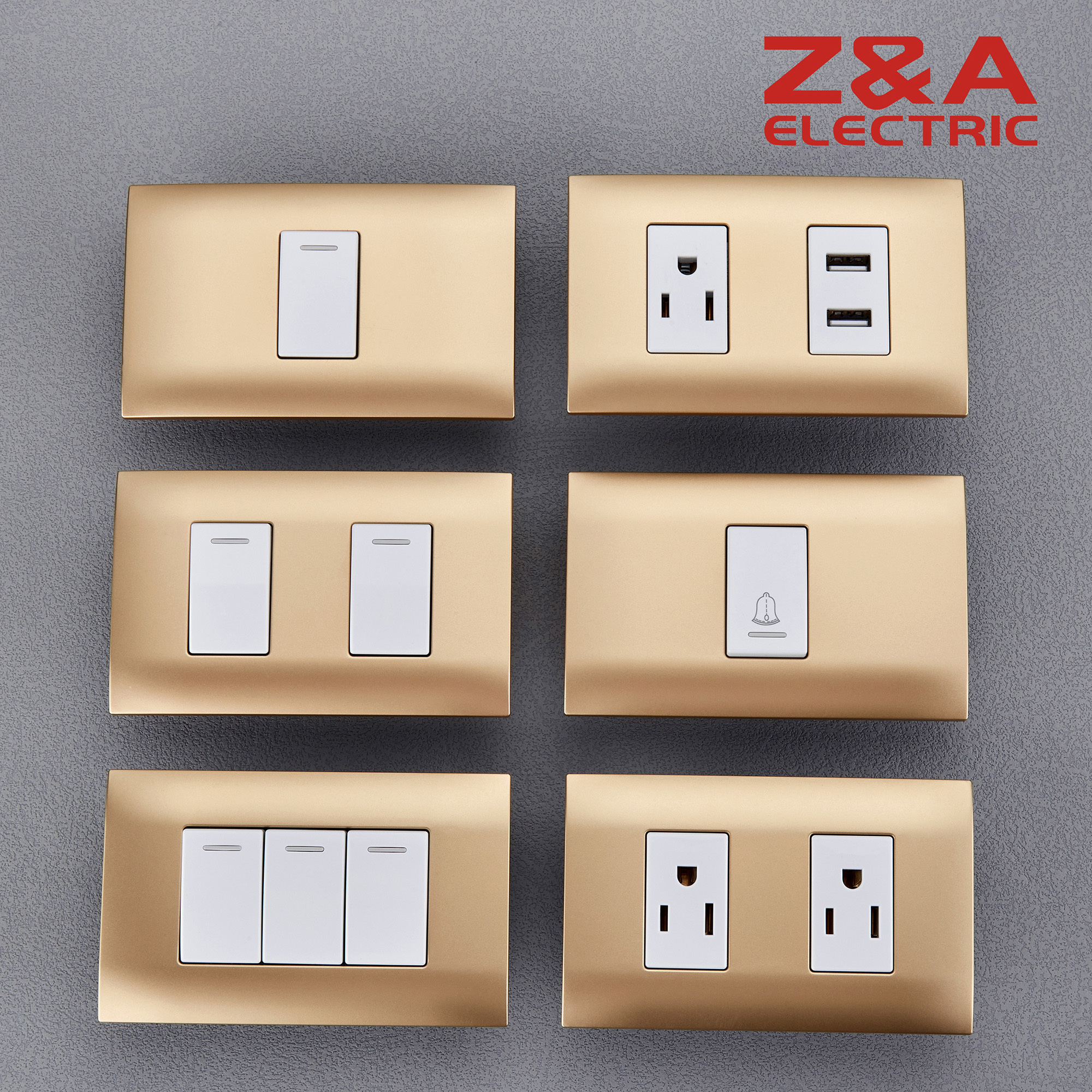 AH series USA and Italy standard Electrical Light switch wall switch