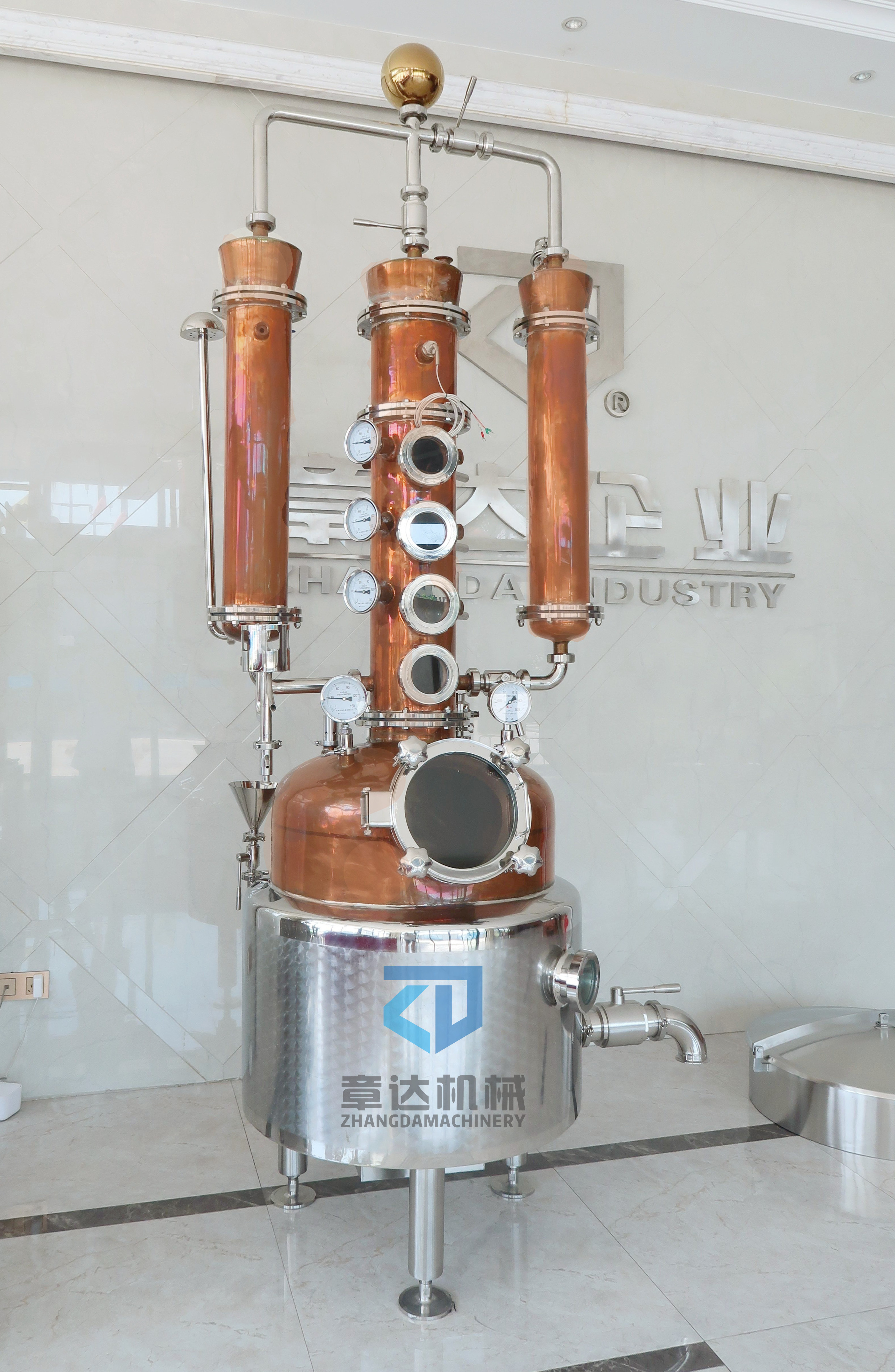 Vodka still red copper spirit/ethanol alcohol  distillation machine custom-made alembic distiller with carbon filter 200L-1000L