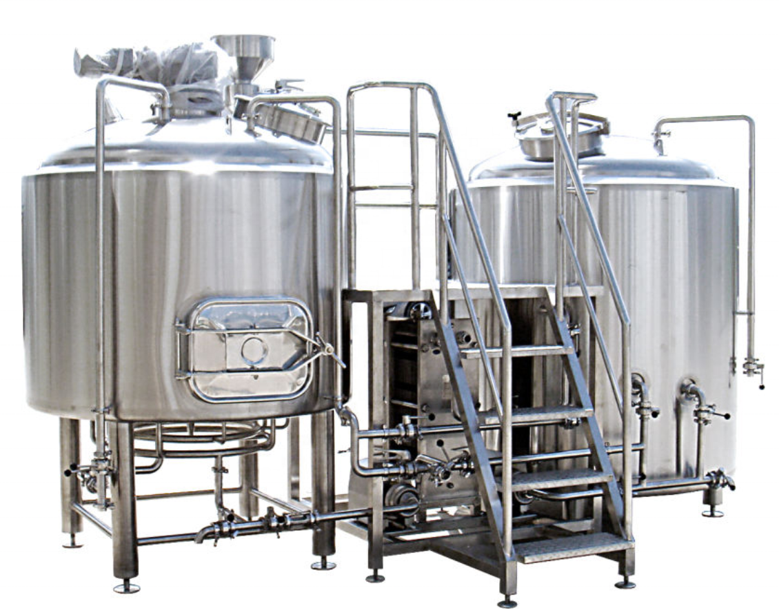 200-1000L mash tun boiling kettlr beer making machine for beverage craft beer brewing equipment