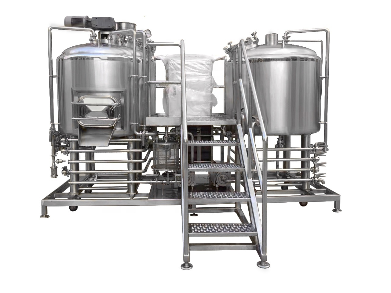 200-1000L mash tun boiling kettlr beer making machine for beverage craft beer brewing equipment