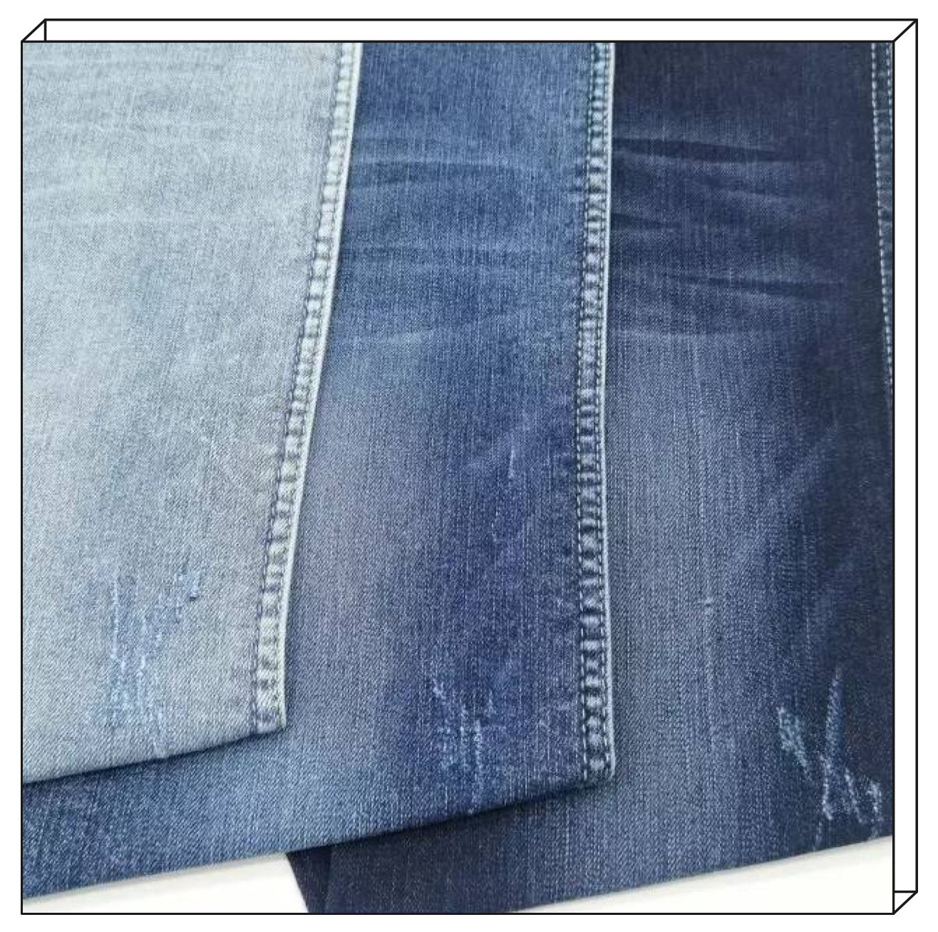 Wholesale factory pure cotton cloth 100% cotton abrasion-resistant denim fabrics for jean/jacket/hat/pant