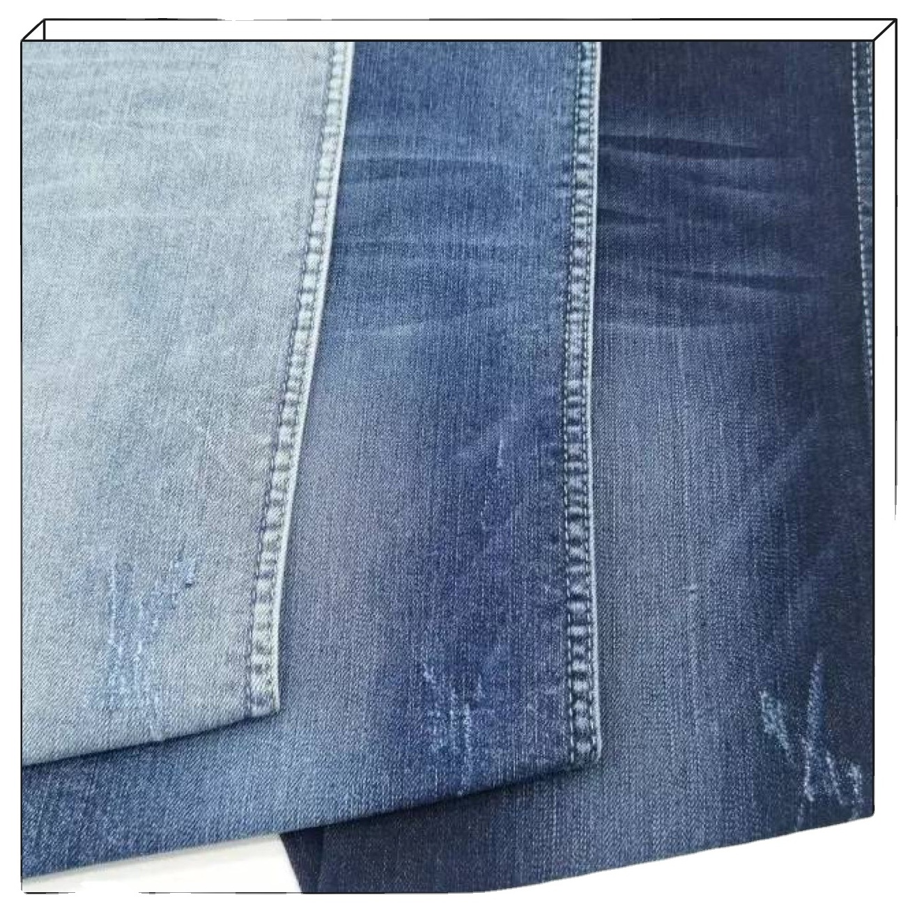 Wholesale factory pure cotton cloth 100% cotton abrasion-resistant denim fabrics for jean/jacket/hat/pant