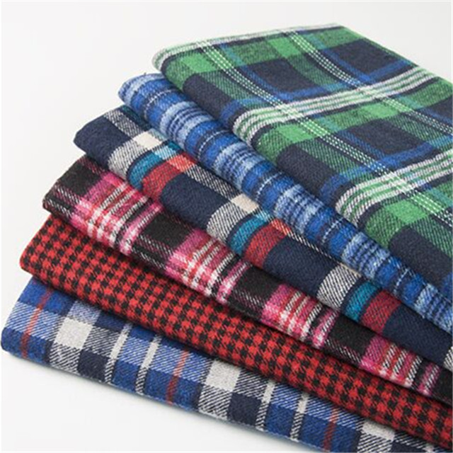 Professional wholesale weaving 100% cotton yarn dyed check fabrics shirt fabric