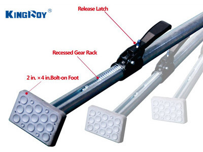 KingRoy steel 89''-104'' safe cargo stabilizer bar cargo load lock bars heavy ratcheting cargo bar