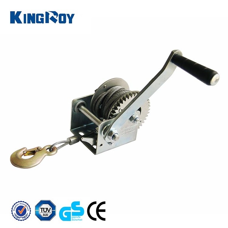 Reliable 800lbs manual boat winch wire hand winch hand anchor winch