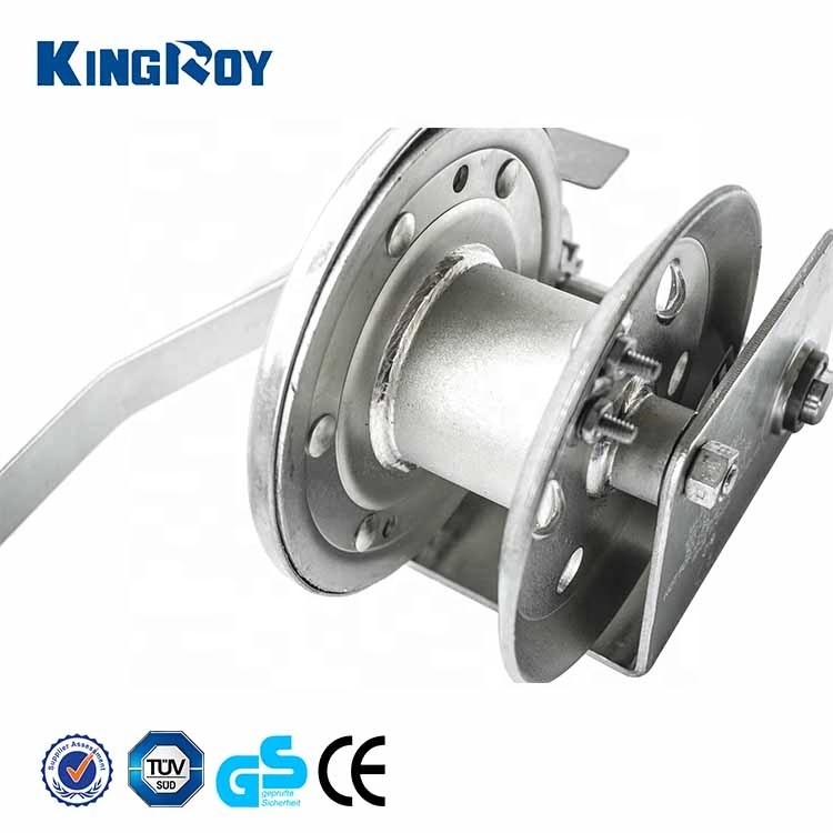 KINGROY 1000lbs winch brake for crane easy handling boat use manual hand winch webbing winch