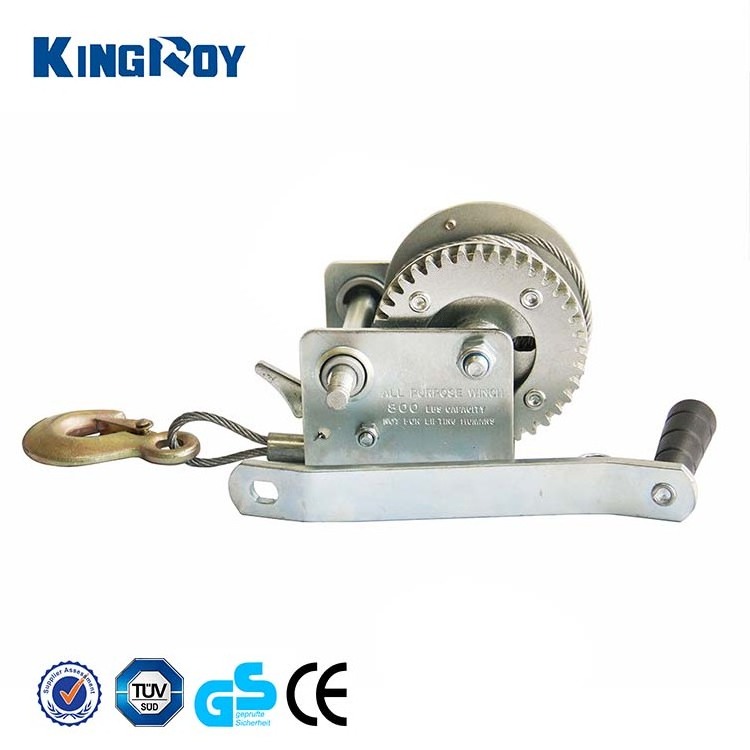 Reliable 800lbs manual boat winch wire hand winch hand anchor winch