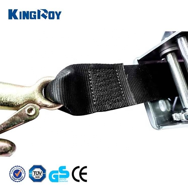 KingRoy 2000lbs portable yacht winches hand gear winch to the trailer for the boat with strap