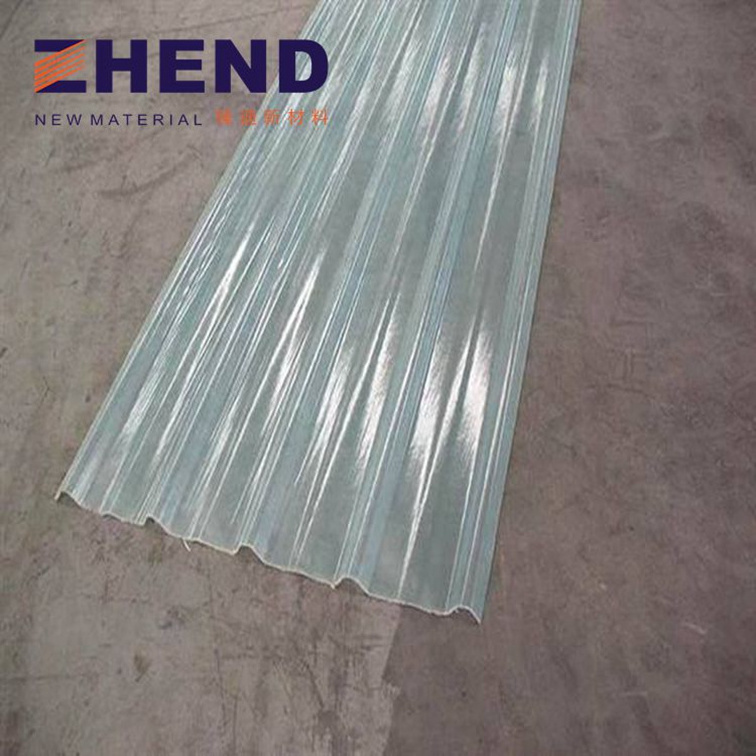 0.6mm  Clear 4x8 Fiberglass Plastic Sheets Price For Greenhouse Roof Tiles