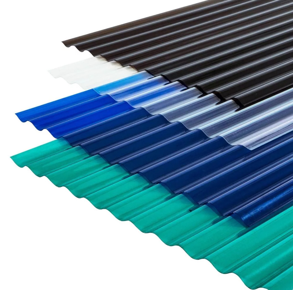 clear polycarbonate pc corrugated roof Sheet with UV protection