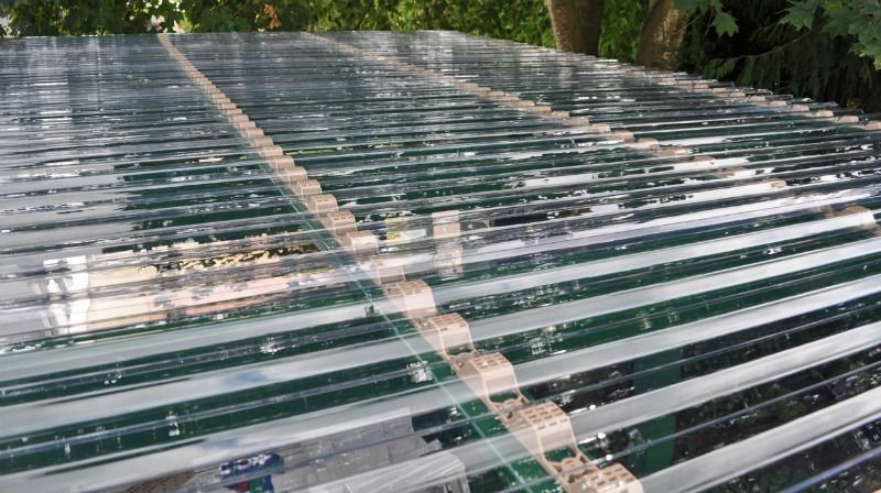 clear polycarbonate pc corrugated roof Sheet with UV protection