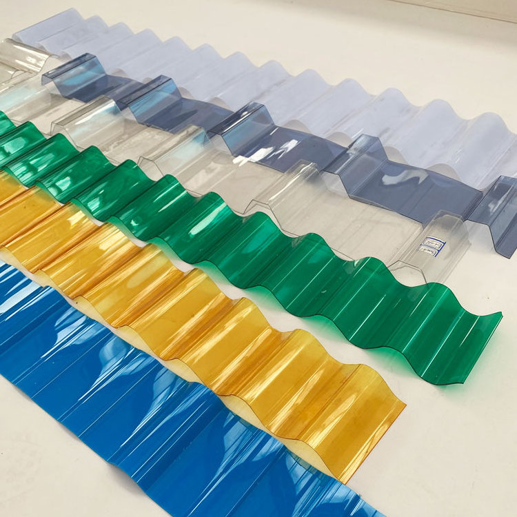 UV protect polycarbonate corrugated sheet wave sheet profile sheet for roofing