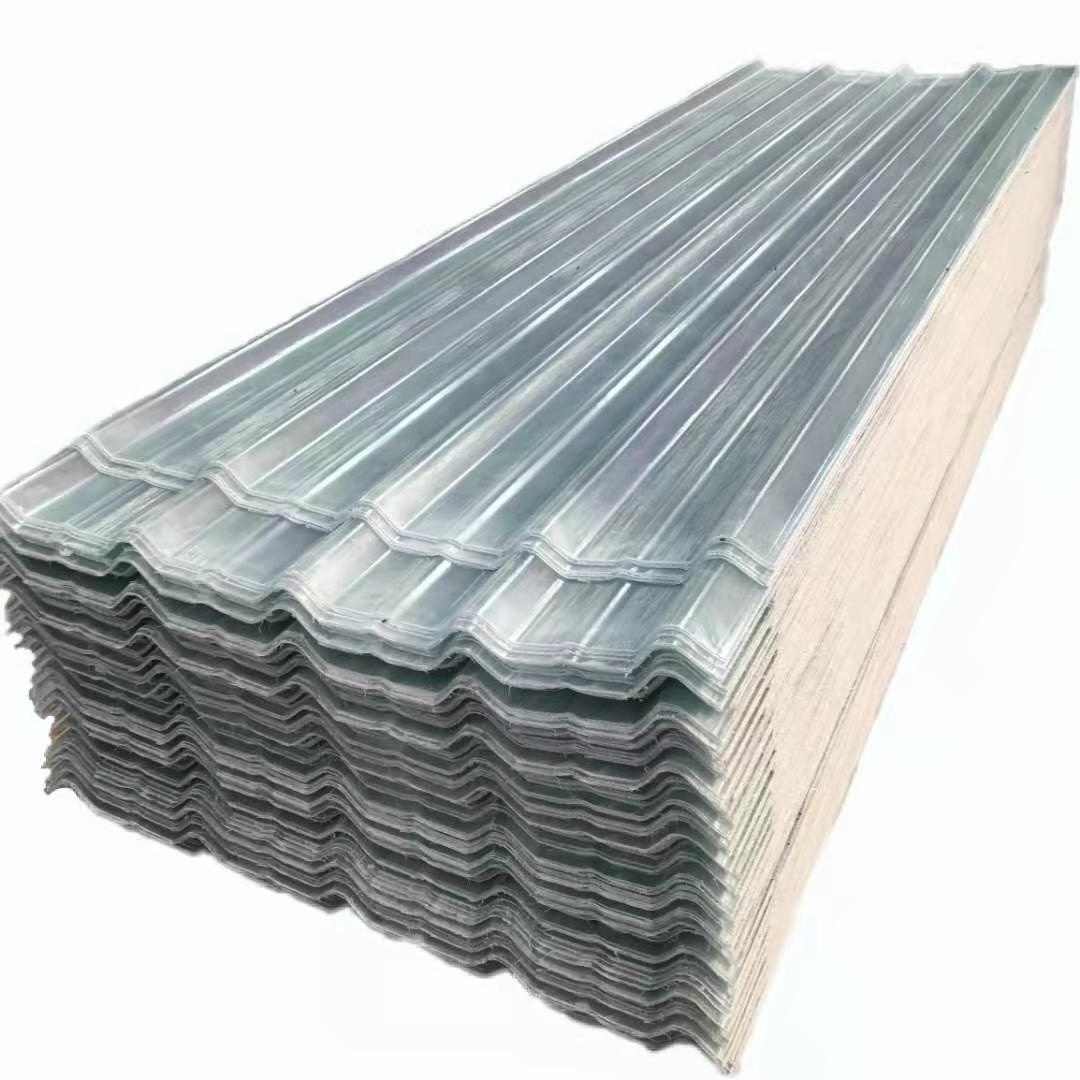 Clear Translucent PC Corrugated Fiber Glass Transparent Plastic Fiberglass Frp Roof Panel Cover Materials Roof Tile Roof Sheet