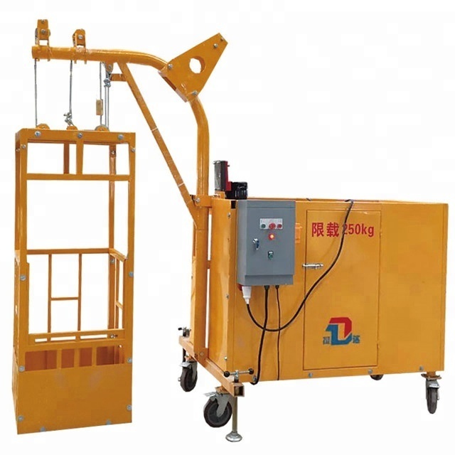 India Facade Cleaning Vertical Glass Washing Machine Suspended Working Platform