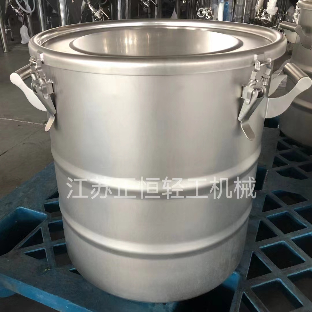 Stainless steel drum 30l 100l 200l 205l 210l 35gallon 55gallon for cheese fustiolive oil food grade open head with drain sale