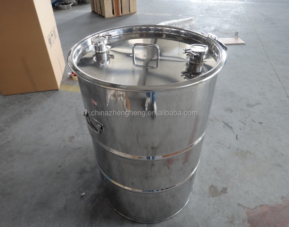 55 GALLON stainless steel honey drum / 200L Stainless Drum