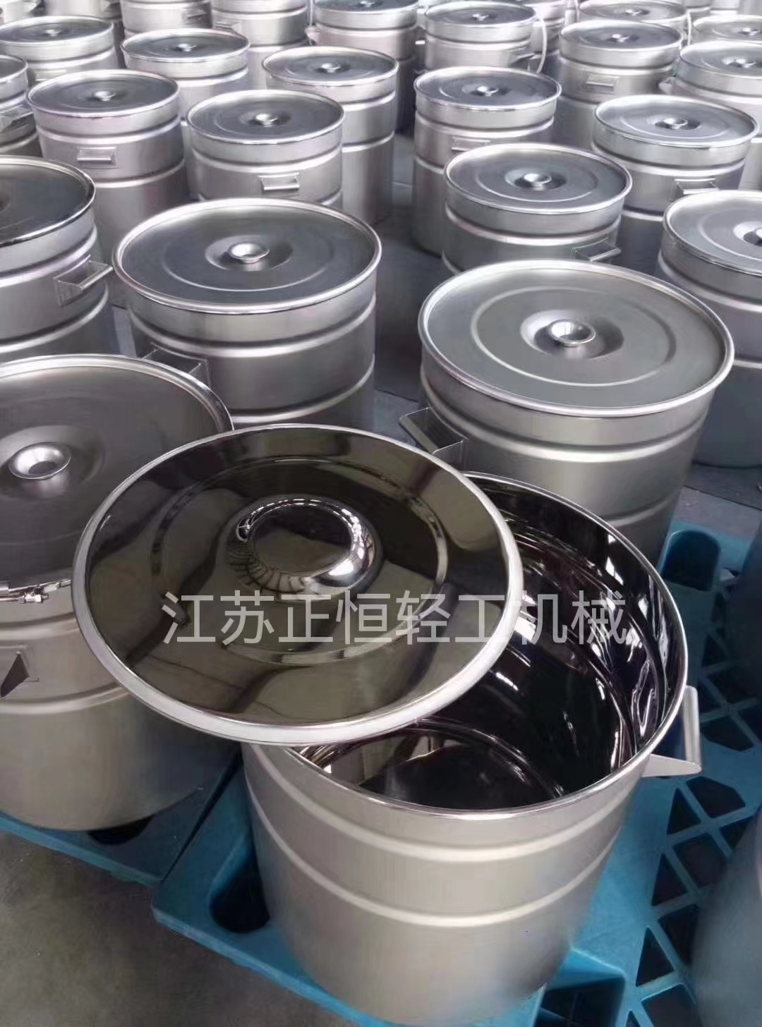 Stainless steel drum 30l 100l 200l 205l 210l 35gallon 55gallon for cheese fustiolive oil food grade open head with drain sale