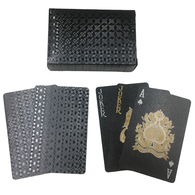 Custom Poker Cards Colored Black Playing Card