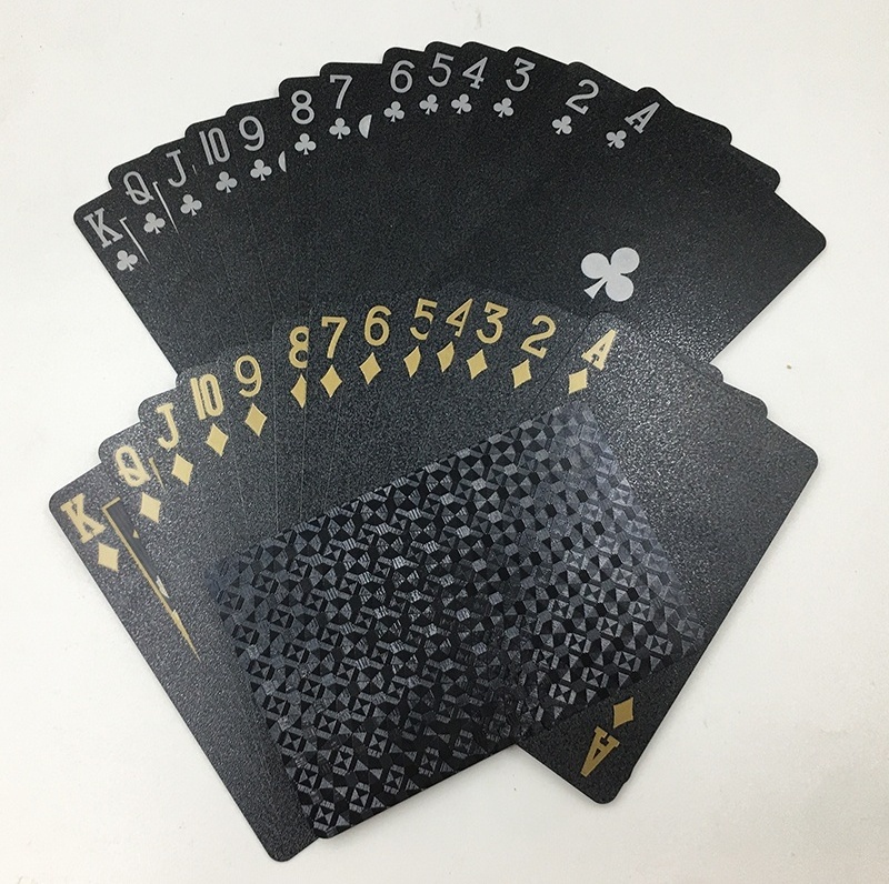 Custom Poker Cards Colored Black Playing Card