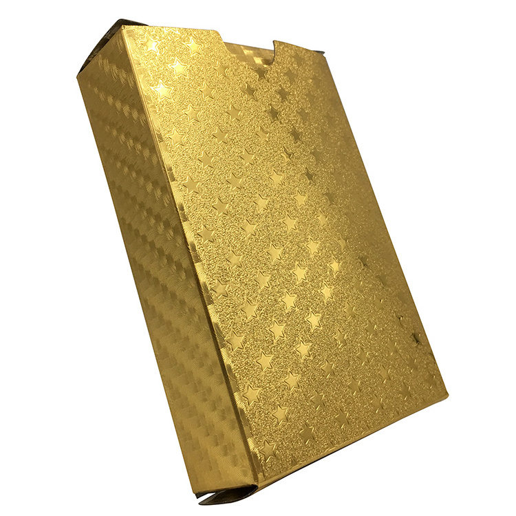 New! Plastic Playing Cards Custom Gold Foil Casino Playing Cards