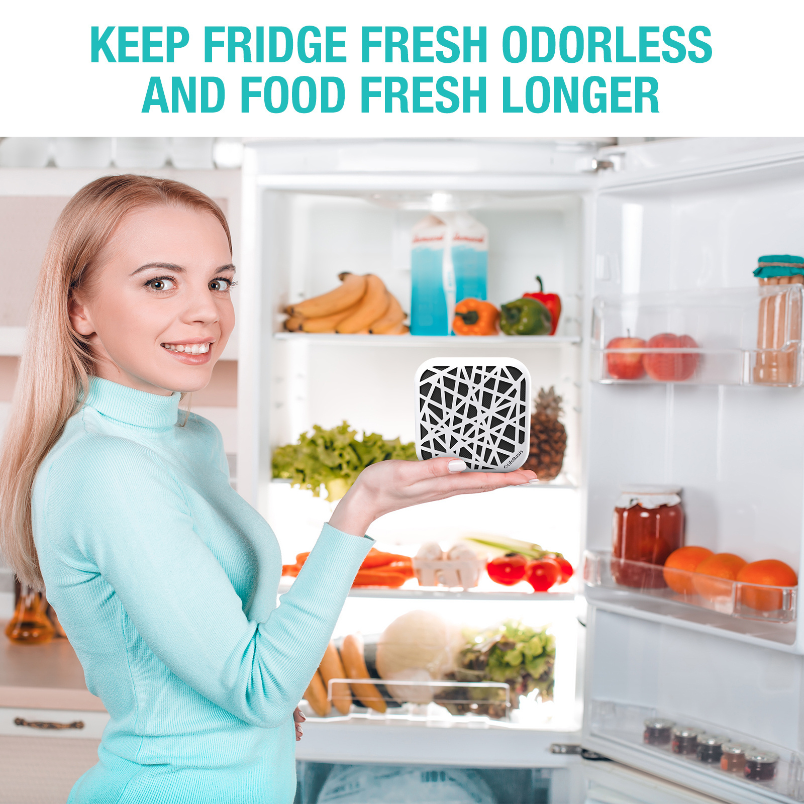 Effective Fridge Odor Eliminator Refrigerator Deodorizer Air Purifier Refrigerator Deodorant Freezer Deodorizer