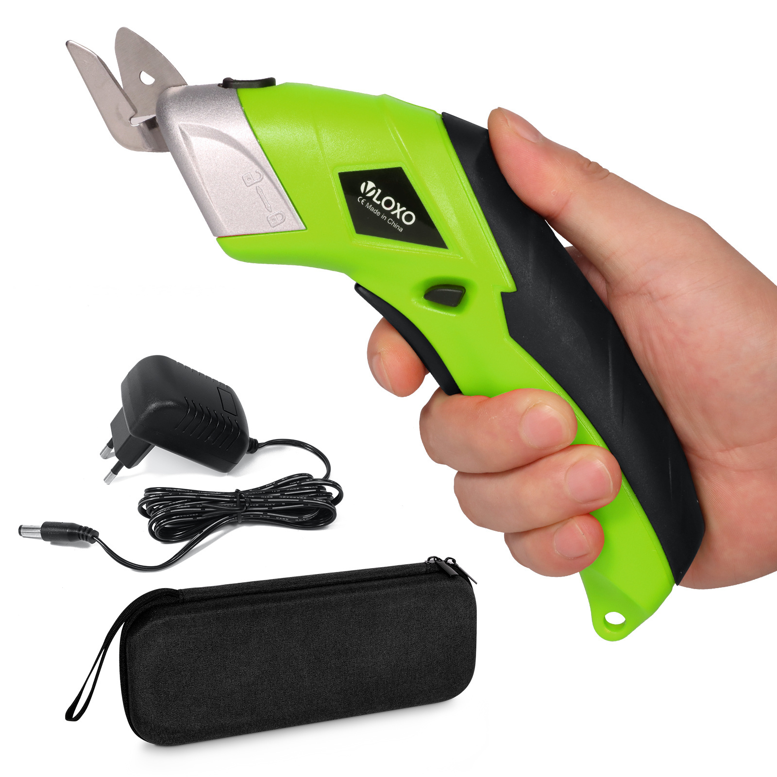 VLOXO 3.6V Lithium Ion Electronic Cordless Power Scissors Electric Fabric Scissors Cutter