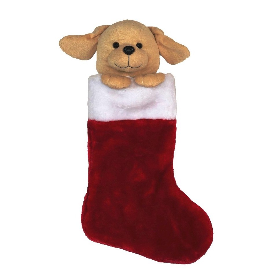 top selling products  animal head plush christmas stocking